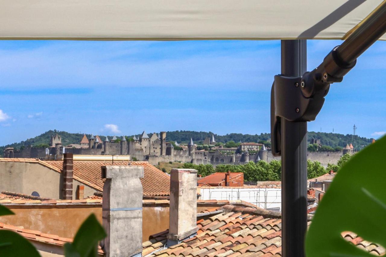 La Terrasse Tapaja Vue Conciergeriedamecarcas Apartamento Carcassonne Exterior foto