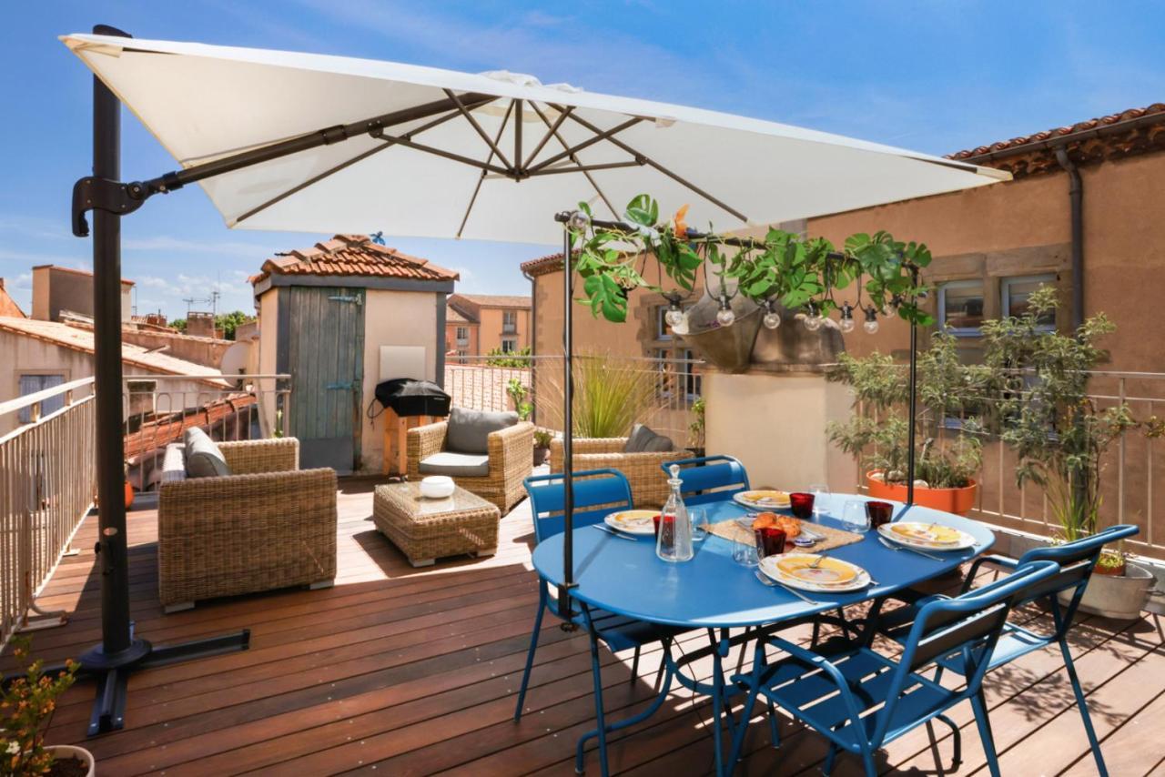 La Terrasse Tapaja Vue Conciergeriedamecarcas Apartamento Carcassonne Exterior foto